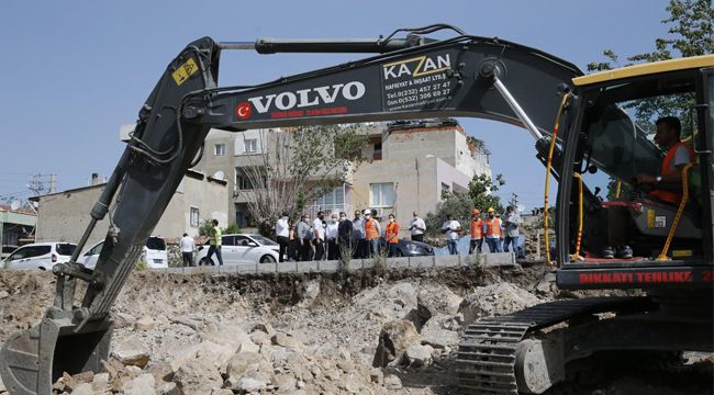 KONAK'TA İNŞAAT BAŞLADI