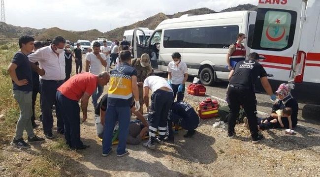 Karayolda akıl almaz kaza