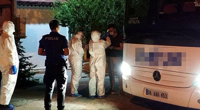 Korona ihbarı otobüsü durdurdu
