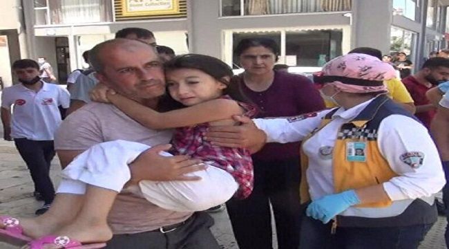 Küçük kızın 'baba' feryadı