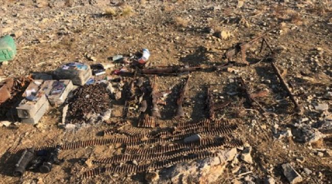 Kuzey Irak'ta PKK'ya ait mühimmatlar ele geçirildi