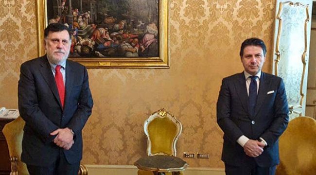 Libya Başbakanı Serrac, İtalya'da Conte ile görüştü