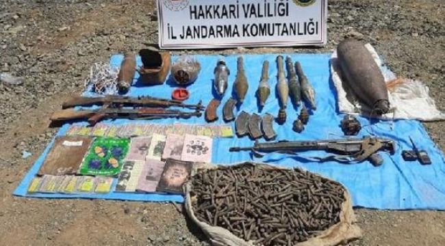 PKK'ya ait silah ve mühimmat ele geçirildi