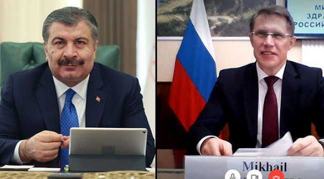 Sağlık Bakanı Koca, Rus mevkidaşıyla görüştü