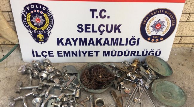 Selçuk’ta polis hırsızları kıskıvrak yakaladı