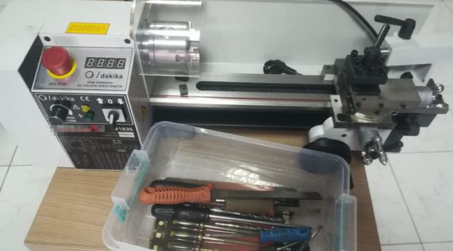 Silah imalatı için torna makinesi almış!