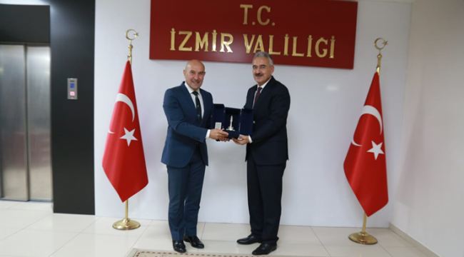SOYER’DEN AYYILDIZ’A VEDA ZİYARETİ