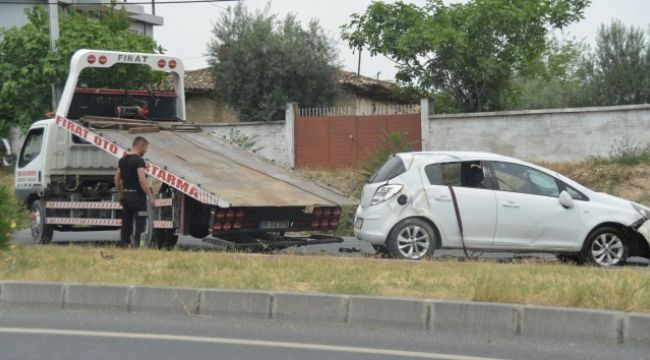 Takla atan araçtan canlı çıktılar