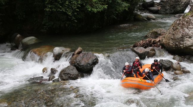 Tunca Vadisi'nde yeni rafting parkuru açıldı