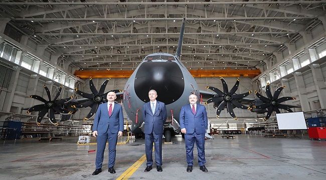 &quot;Uçan kale&quot; Bakanlar tarafından incelendi