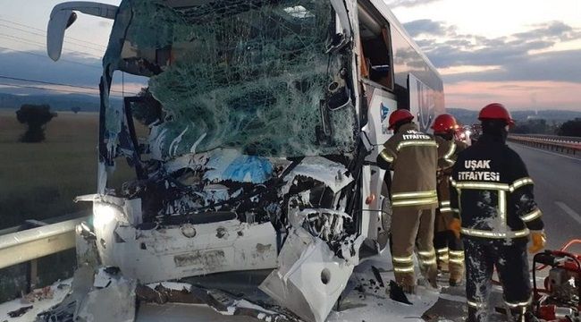 Uşak'ta akıl almaz kaza