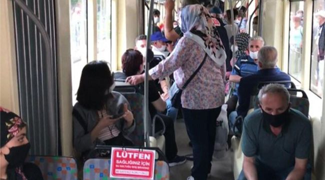Vatman travmayı durdurup yolcuları uyardı