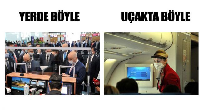 'Yeni normal'in ilk uçuşları böyle yapıldı