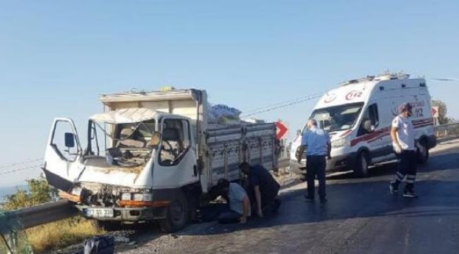 Ayvacık'ta korkutan kaza