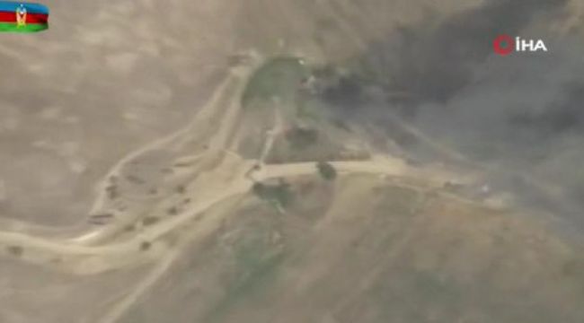 Azerbaycan, Ermenistan'a ait kışlayı vurdu