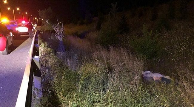 Başkent'te akıl almaz motosiklet kazası