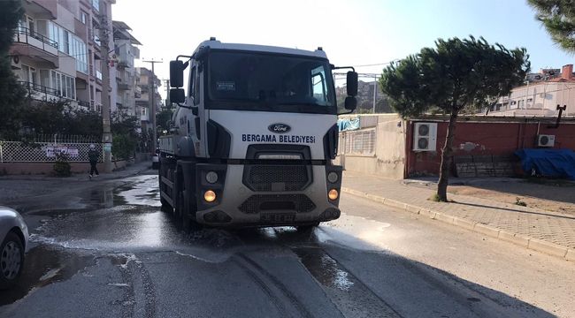 BERGAMA'DA ALTYAPI ÇALIŞMALARI SÜRÜYOR