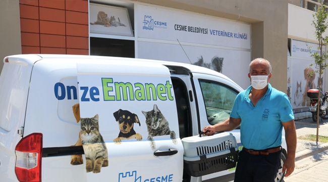 ÇEŞME'DEN HAYVANLARA VETERİNERLİK HİZMETİ
