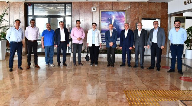 CHP'NİN EGE İL BAŞKANLARI SOYER'İ ZİYARET ETTİ