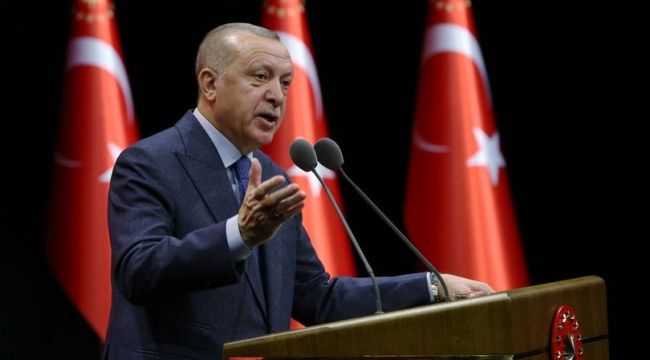 Cumhurbaşkanı değerlendirme toplantısında konuşuyor