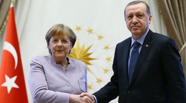Cumhurbaşkanı Erdoğan, Merkel ile görüştü
