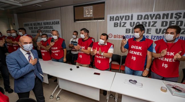 DİSK, BAŞKAN SOYER'İ ZİYARET ETTİ