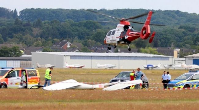 Genç pilot planörle yere çakıldı