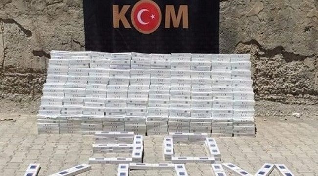 Hakkari'de kaçak sigara operasyonu