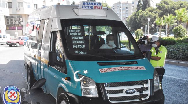 İZMİR'DE KORONA TEDBİRLERİ DENETİMİ YAPILDI