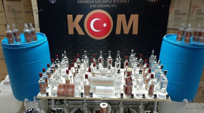İZMİR’DE SAHTE İÇKİYE GEÇİT YOK