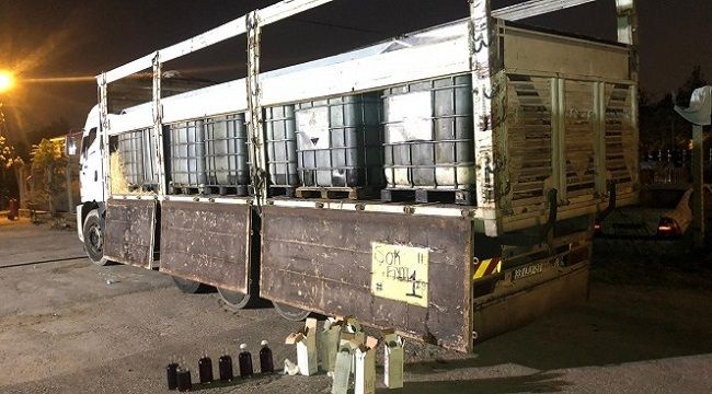 Kamyonda 14,5 ton kaçak akaryakıt ele geçirildi