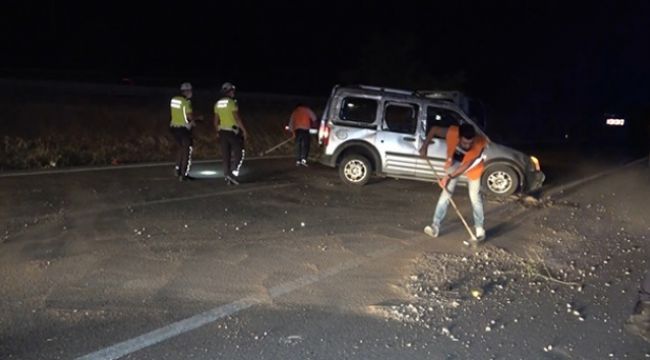 Kaza yapan sürücü aracını bırakıp kaçtı