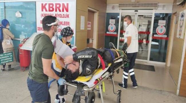 Motosiklet aldıktan 2 saat sonra kaza yaptı
