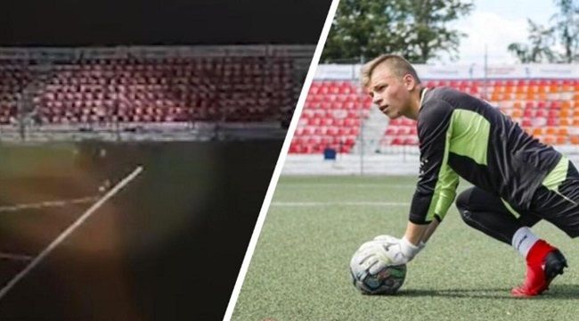 Rus kalecinin üzerine yıldırım düştü