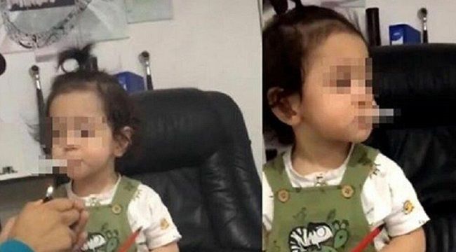 Sigara içirilen küçük çocuğun babası konuştu
