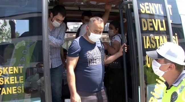 Sosyal mesafesiz minibüs