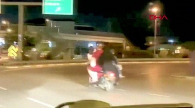 Trafikte tehlikeli yolculuk!