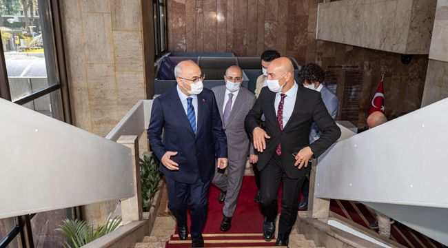 VALİ KÖŞGER'DEN BAŞKAN SOYER’E İADE-İ ZİYARET