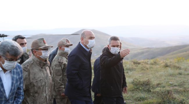 Van'da keşif uçağının düştüğü bölge  görüntülendi