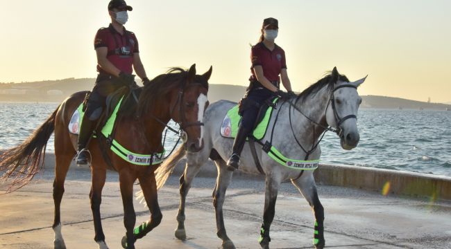ATLI POLİSLER ALİAĞA’DA GÖREVE BAŞLADI