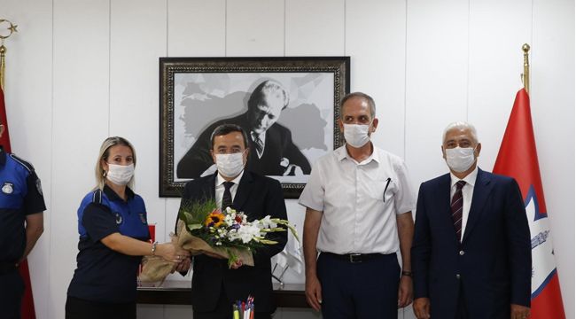 BAŞKAN BATUR’DAN ZABITAYA PANDEMİ TEŞEKKÜRÜ