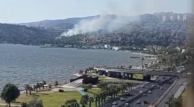 İZMİR’DE ASKERİ ALANDA ORMAN YANGINI