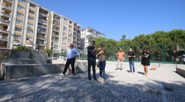 BAYRAKLI'YA YENİ HAVUZLU PARK