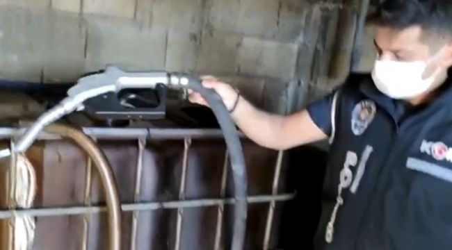 Bin litre kaçak akaryakıt ele geçirildi