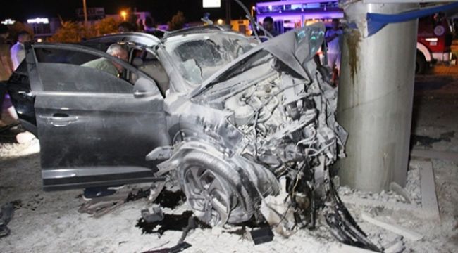 Bodrum'da feci kaza