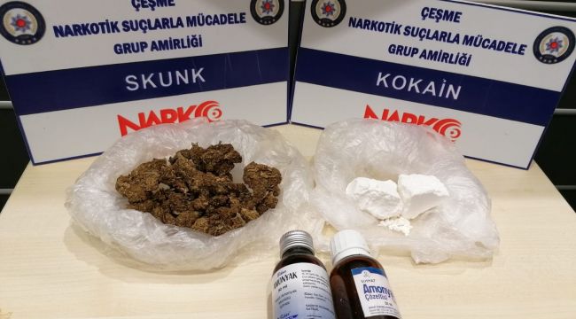 ÇEŞME'DE UYUŞTURUCU OPERASYONU