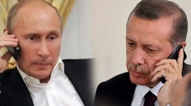 Cumhurbaşkanı Erdoğan ve Putin telefonda görüştü