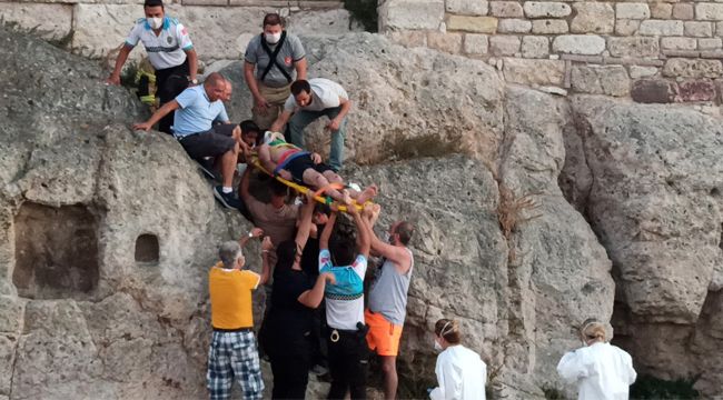 FOÇA'DA NEFES KESEN KURTARMA OPERASYONU