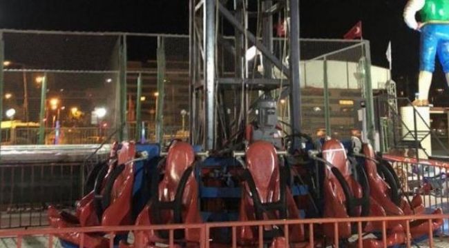 GAZİEMİR’DEKİ LUNAPARKTA KORKUNÇ ANLAR