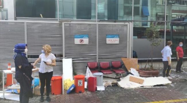 Gaziosmanpaşa'da hastane tavanı çöktü!